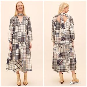 Anthropologie Damson Madder Patchwork Maxi Dress Size XL